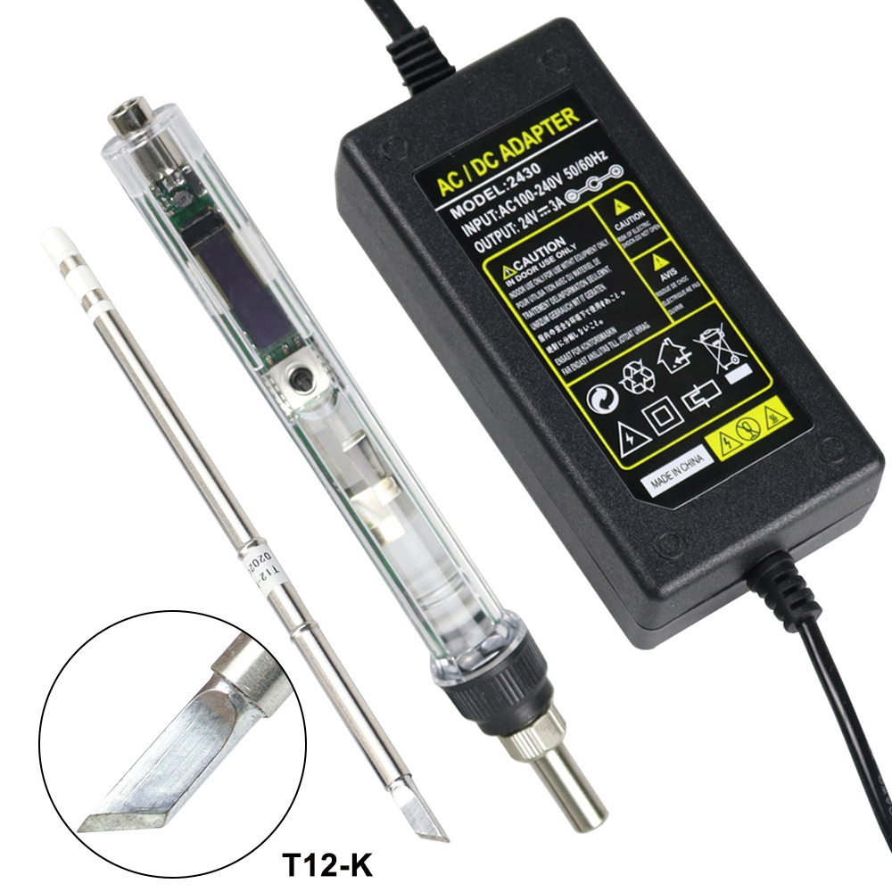T12 Soldering Station Oled - T12 Elektrische Lötkolben Kit DC 12-24V
