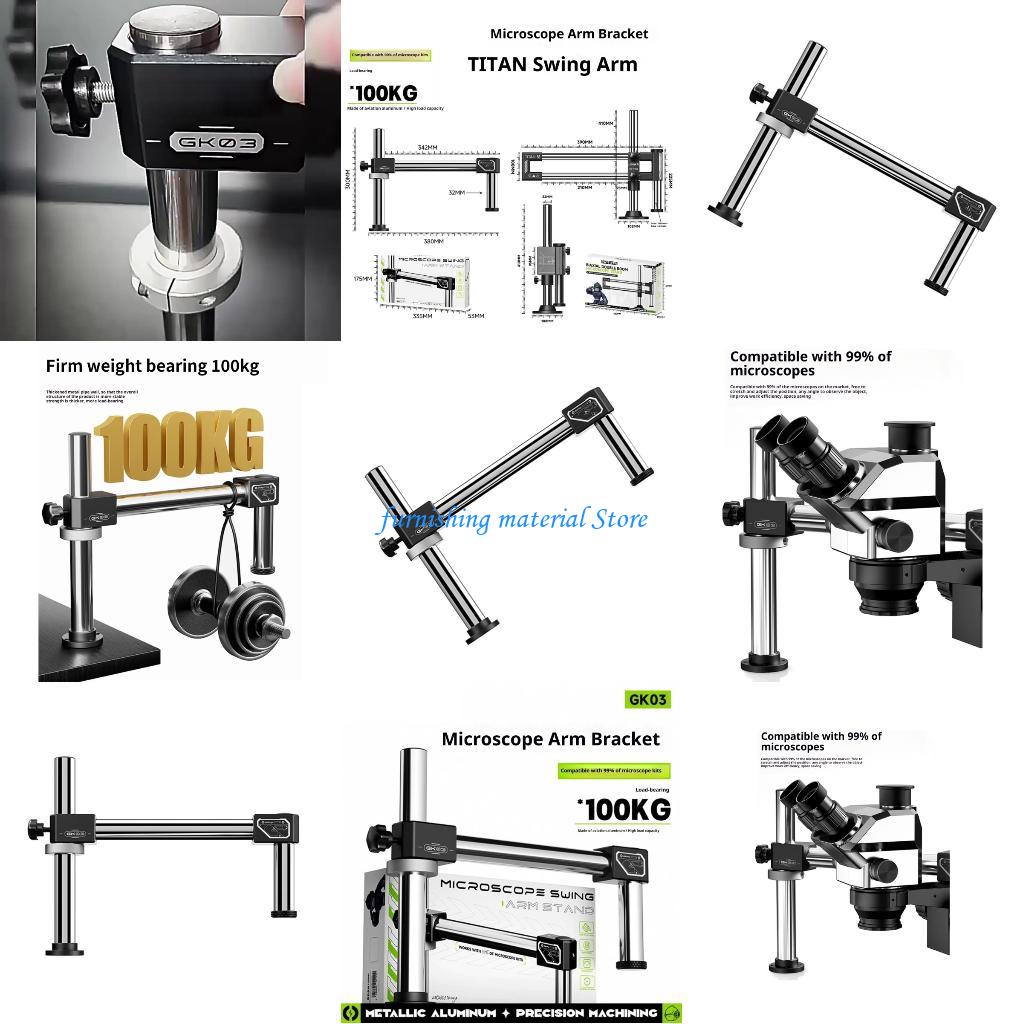 Articulating Arm Boom Stand Microscope - Y5GD Doppelarm-Auslegerständer, voll drehbarer Gelenkarm, industrielle
