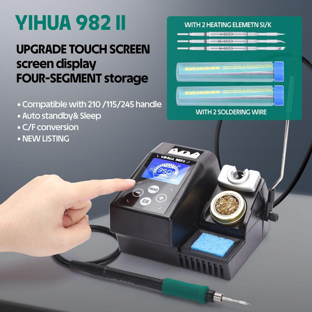 YIHUA 982-II Touchscreen C245  – C210 Precision Soldering Station Bewertung und Preis